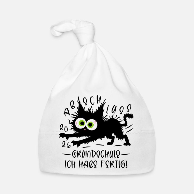 Graduation 2026 Elementary School I've Finished Cat Organic Baby Cap