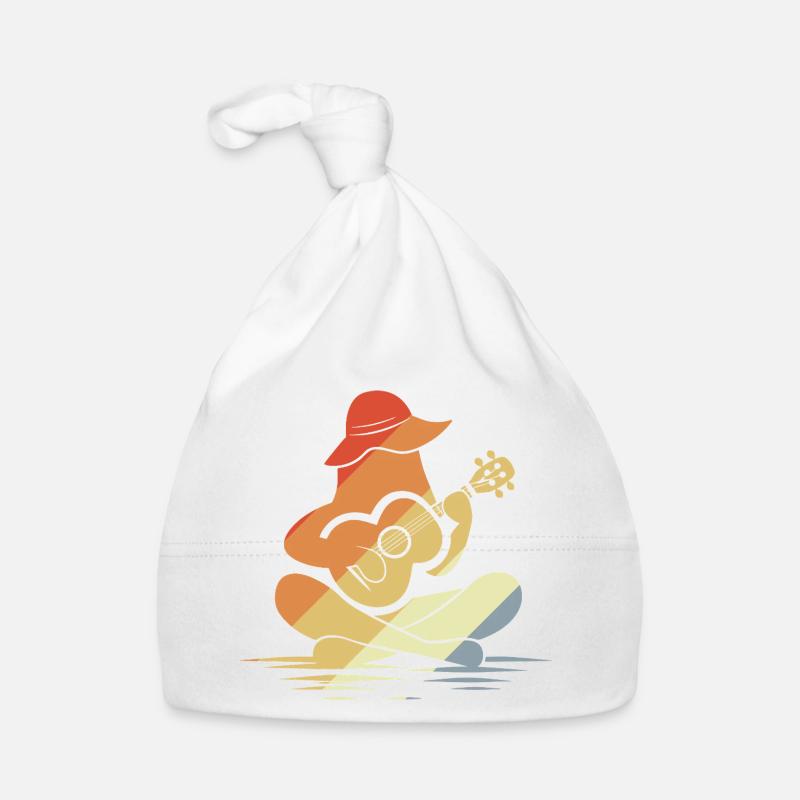 Graphique féminin pour ukulélé Bonnet bio Bébé