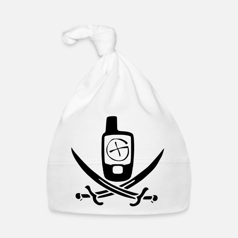 Geocaching Pirate Flag Organic Baby Cap
