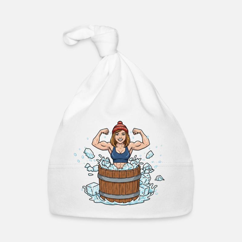 Femme baigneuse de glace Bonnet bio Bébé
