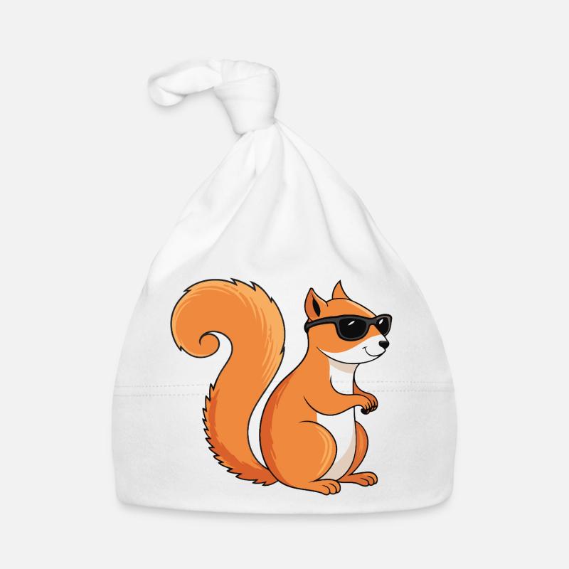 Schicke Eichhörnchen-Sonnenbrille Baby Bio-Mütze
