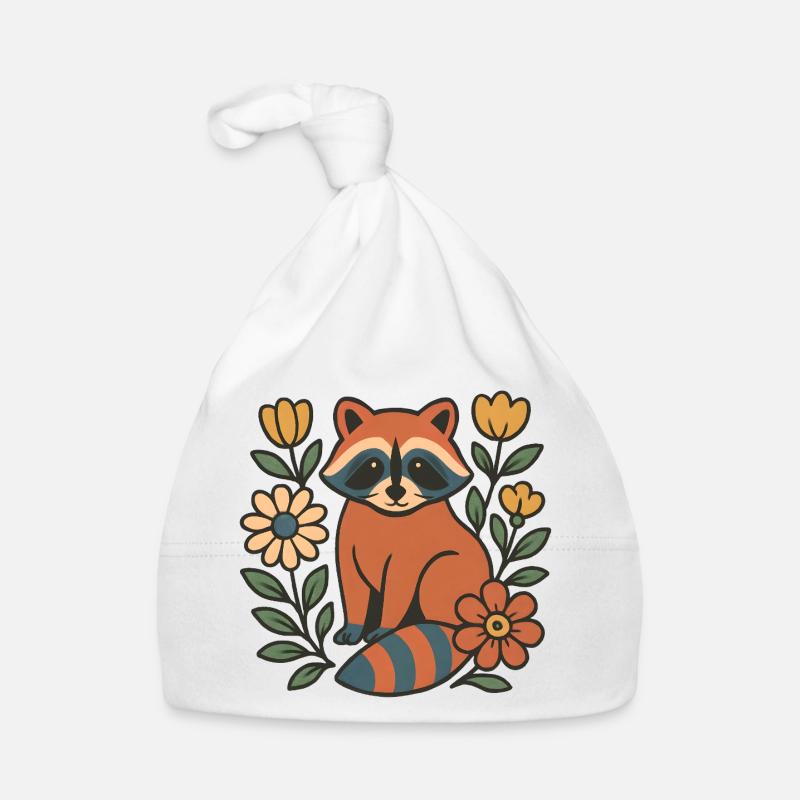 Fuchs im Blumengarten Baby Bio-Mütze
