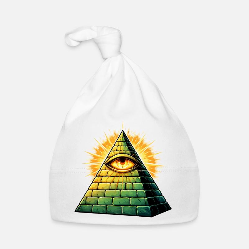 illuminati-pyramide Baby Bio-Mütze