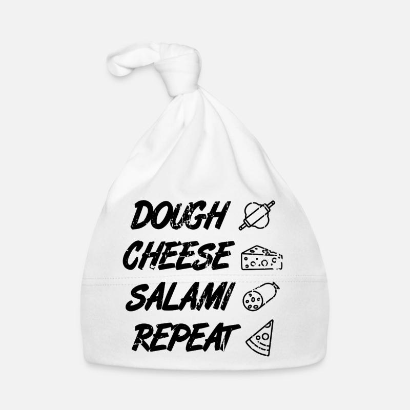 Dough Cheese Salami Repeat Organic Baby Cap