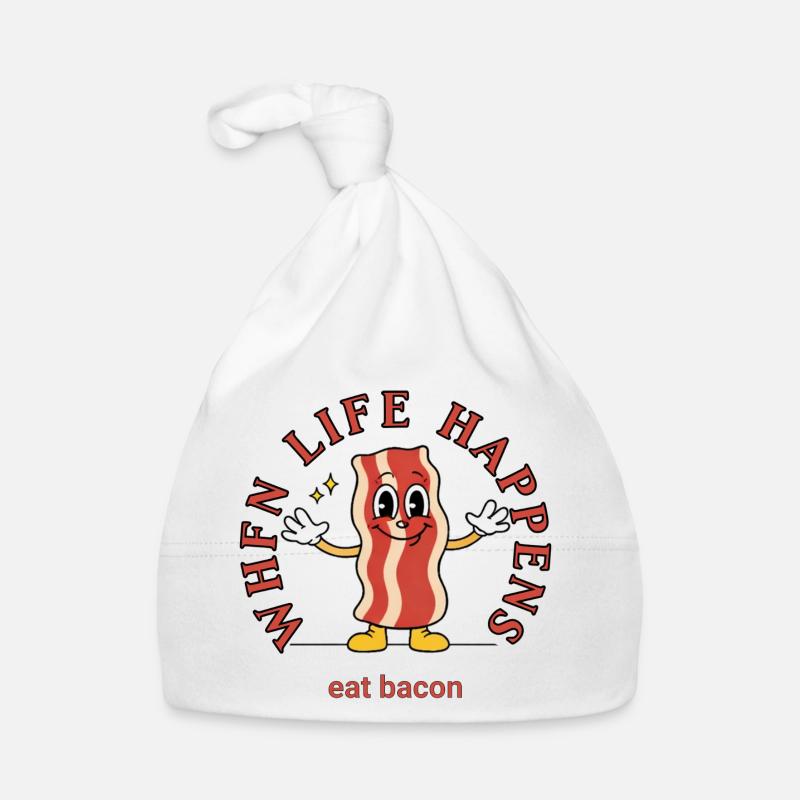Wenn Leben Passiert – Bacon Genuss Baby Bio-Mütze