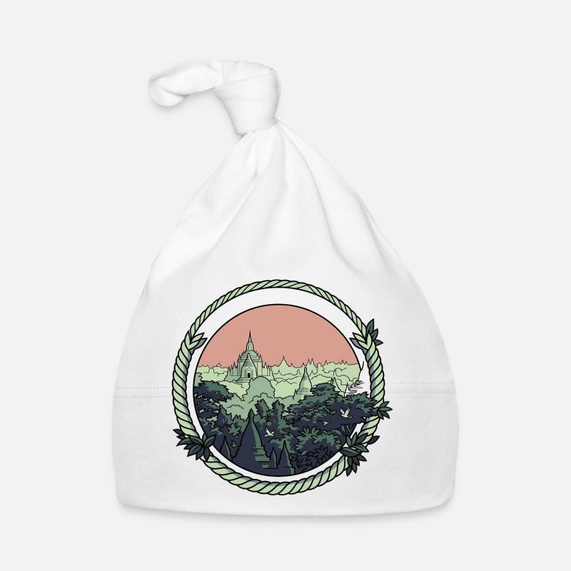 Pagoda Comic Style Organic Baby Cap