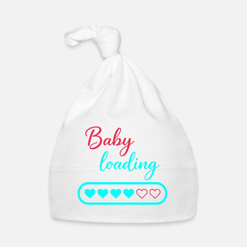 Baby Loading Neon Hearts Baby Bio-Mütze