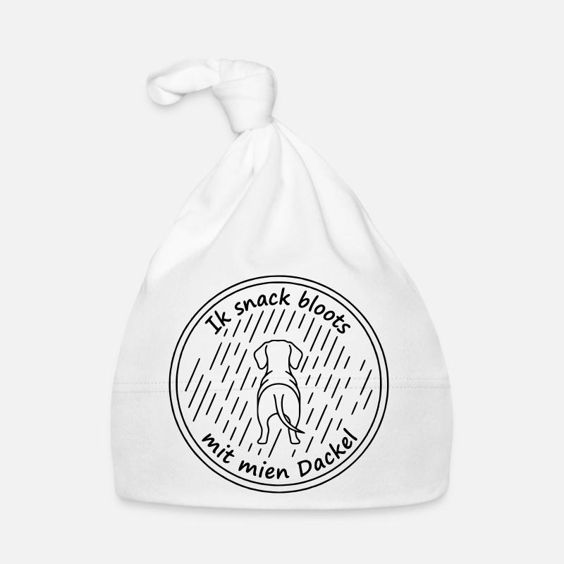 ik snack bloots mit mien dackel Baby Bio-Mütze