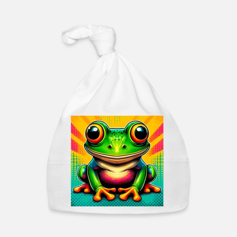 Frosch Baby Bio-Mütze