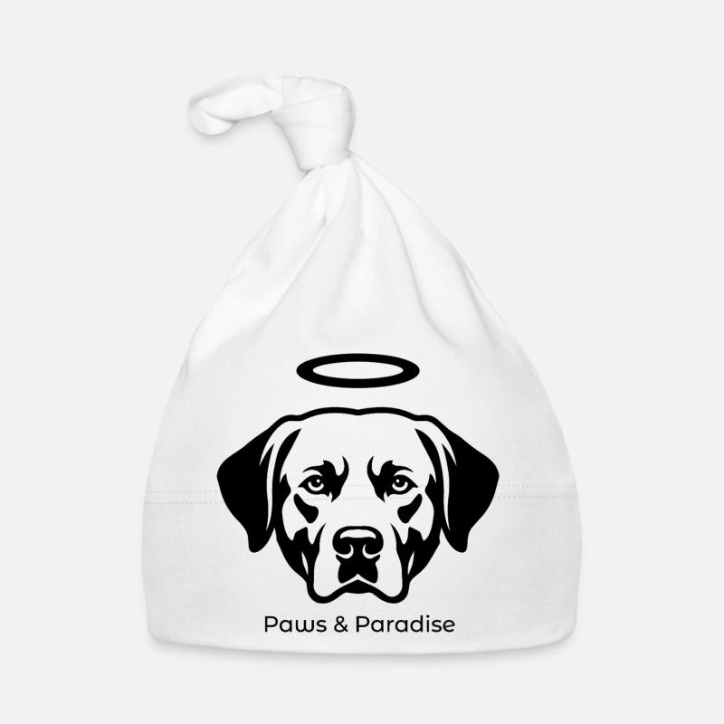 Labrador Engel Portrait – Paws & Paradise Baby Bio-Mütze