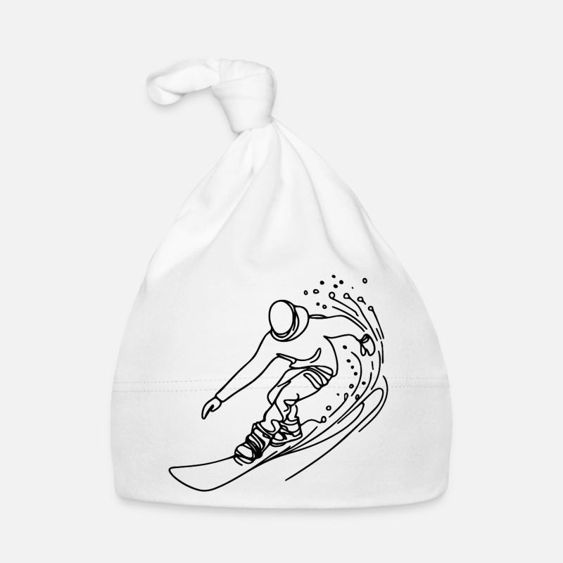 Amateurs de snowboard Bonnet bio Bébé