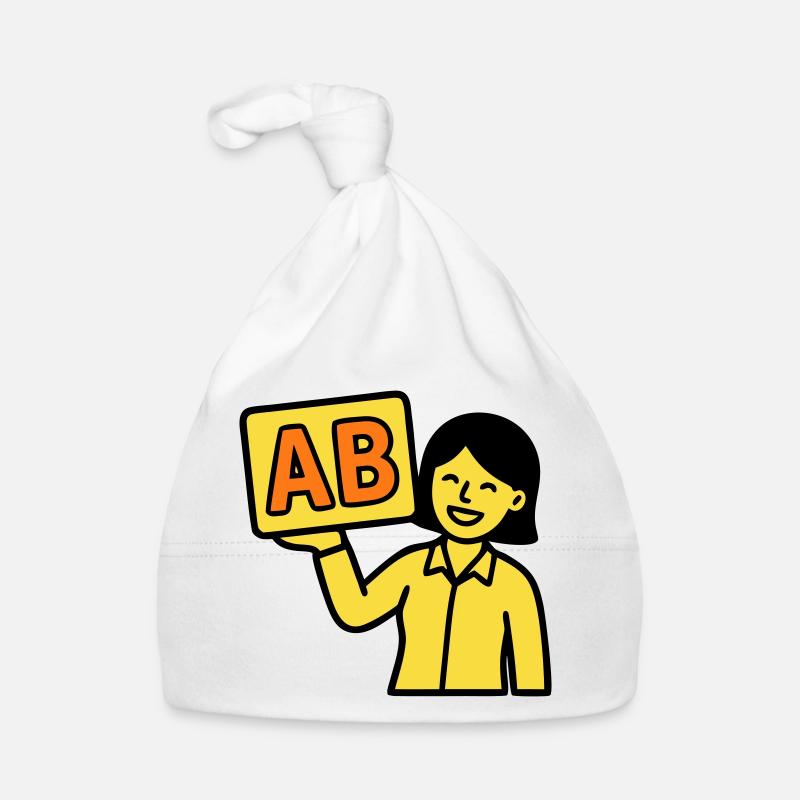 Teacher Elementary School ABC Vector Organic Baby Cap