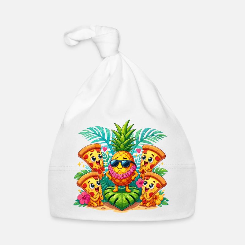 Kawaii Ananas Party mit Pizza-Kumpels Baby Bio-Mütze