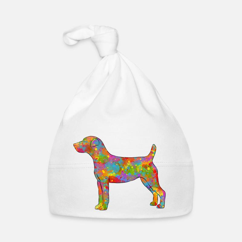 Parson Russel Terrier Multicolored Organic Baby Cap