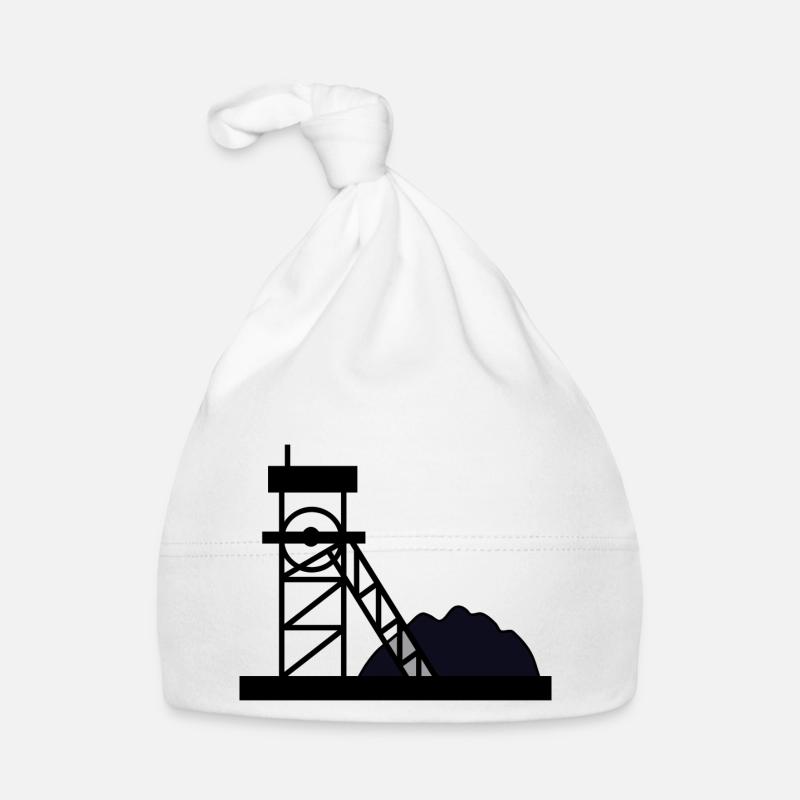 miner miner mine mine coal coal5 Organic Baby Cap