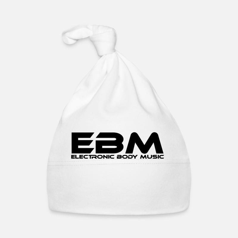 EBM Electronic Body Music - Bonnet bio Bébé - blanc