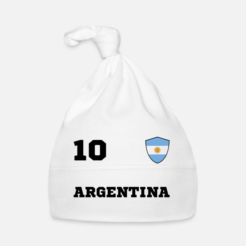 Equipe d'Equipe ARGENTINE - Bonnet bio Bébé - blanc
