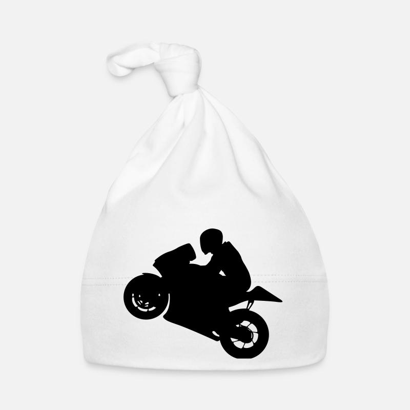 MotoGP # 8 - Bonnet bio Bébé - blanc