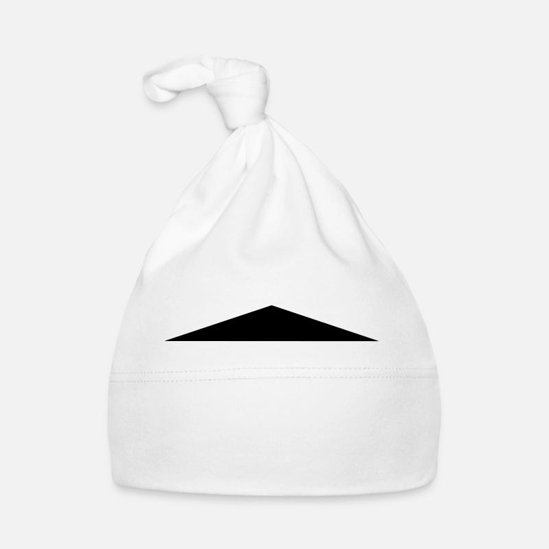 Isosceles triangle / / flat Organic Baby Cap
