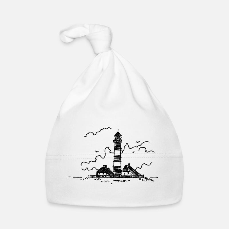 Leuchtturm Westerhever Baby Bio-Mütze