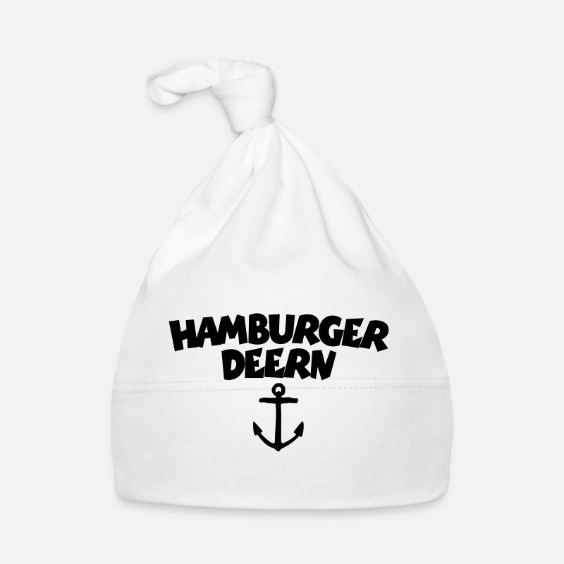 Hamburger Deern - Baby Bio-Mütze - Weiß