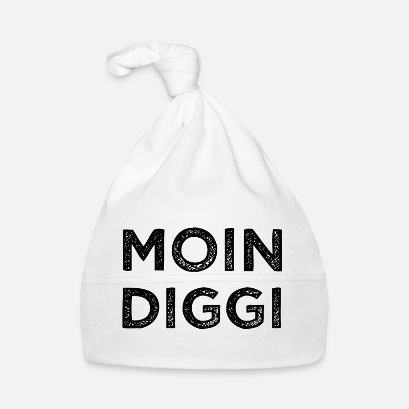 Moin Diggi Hamburg Nordsee Geschenk Baby Bio-Mütze