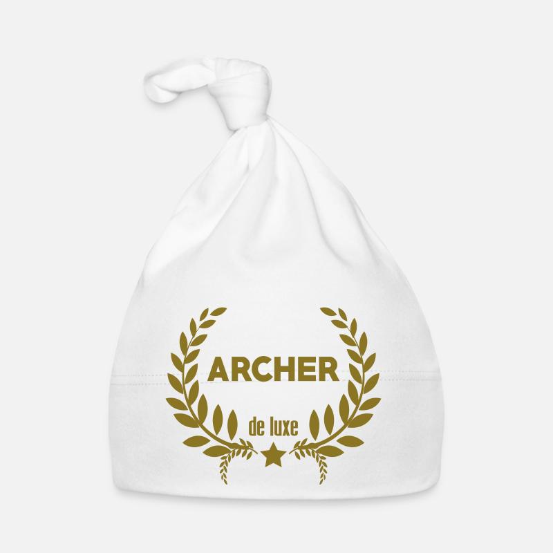 Tir A l'arc / Archer / Archère / Flèche / Sport Bonnet bio Bébé