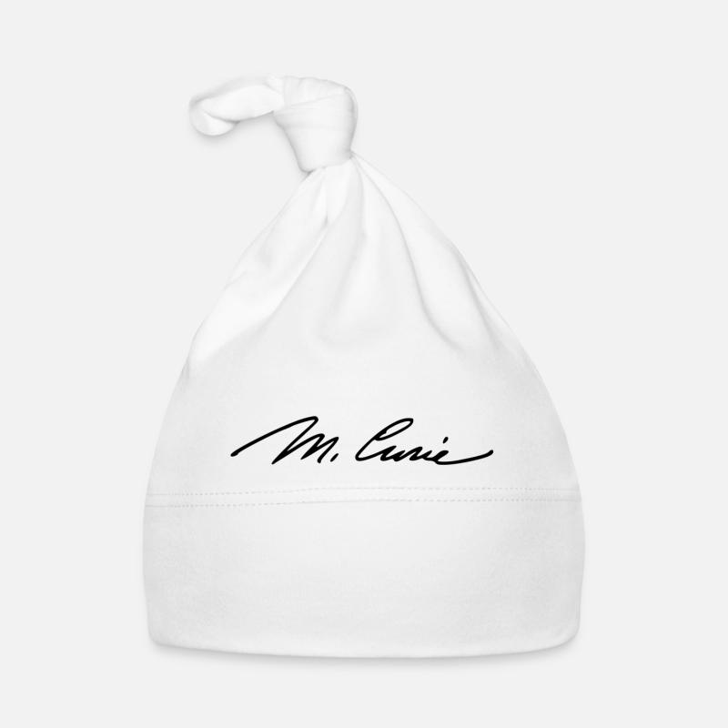 Marie Curie - Bonnet bio Bébé - blanc