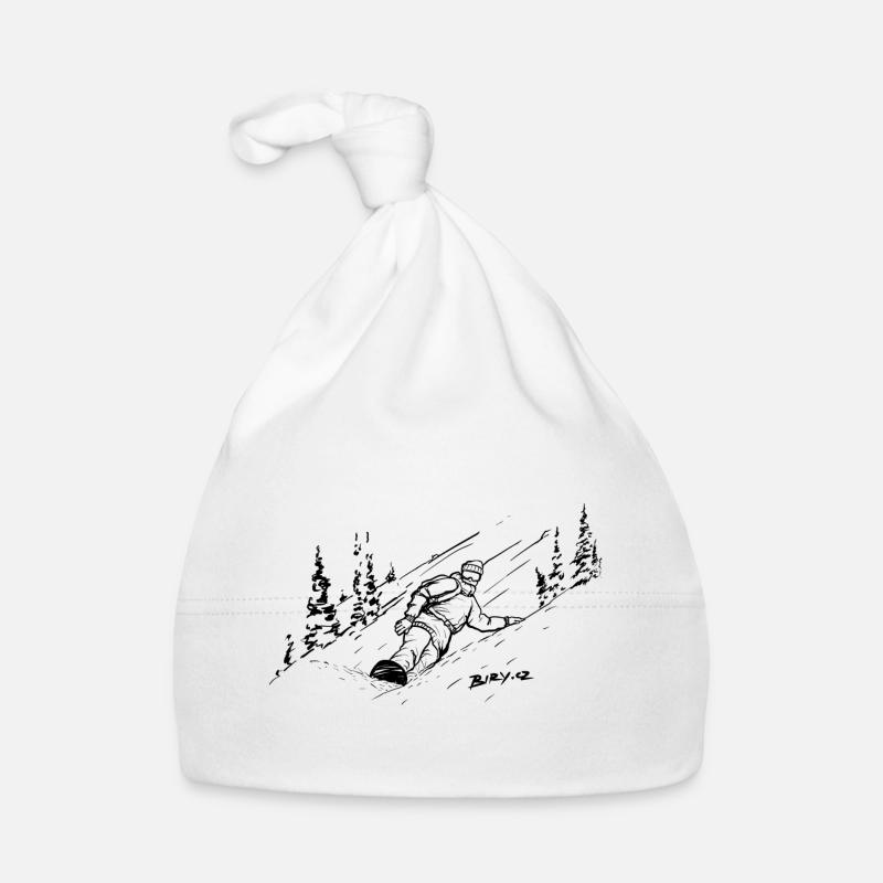 Conception de Snowboarder Freeride Bonnet bio Bébé
