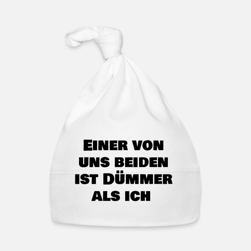 Einer von uns beiden ist dümmer als ich Baby Bio-Mütze