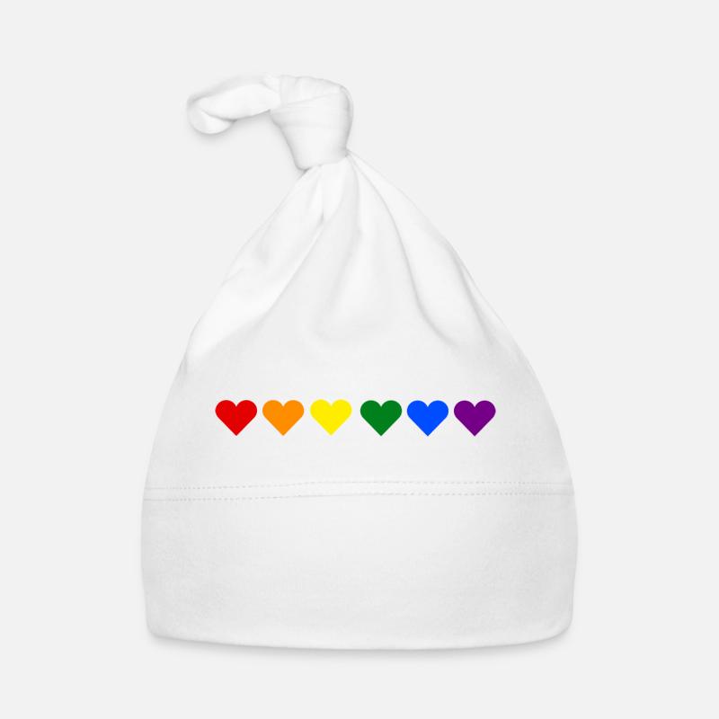 Herz regenbogen lgbt Baby Bio-Mütze