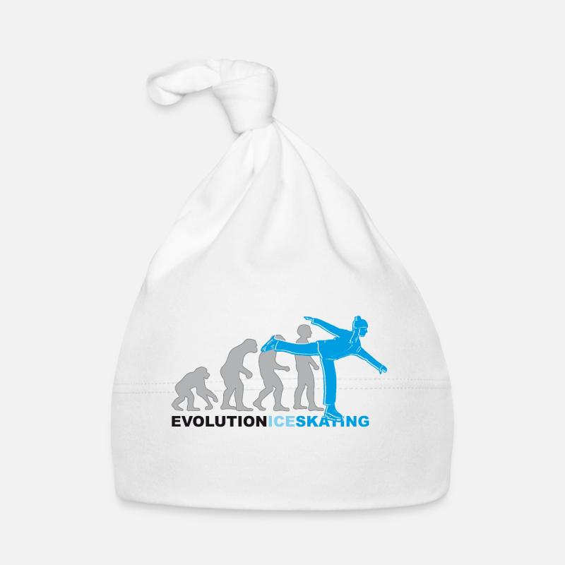 Evolution ice skating, Schlittschuh, Eislaufen Baby Bio-Mütze