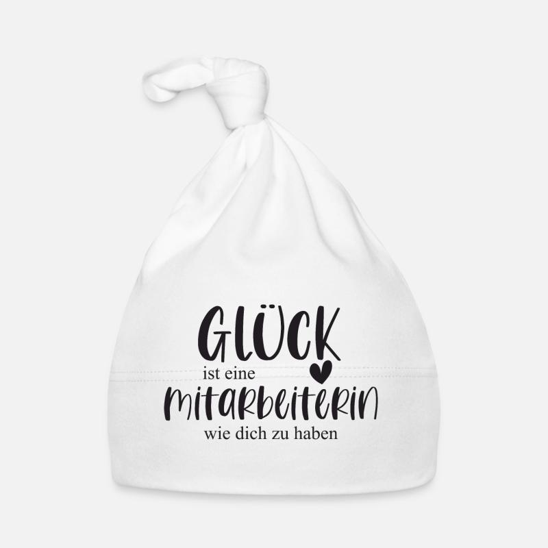 Glück Mitarbeiterin Bedanken Geschenk Baby Bio-Mütze