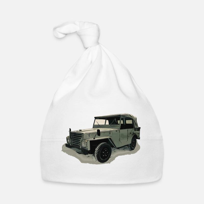 P 2 M Véhicule tout-terrain - Bonnet bio Bébé - blanc