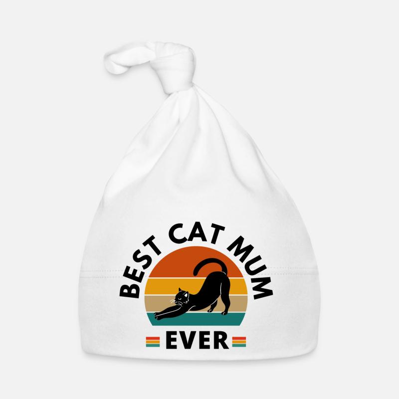 MEILLEURE MAMAN DE CHAT JAMAIS Bonnet bio Bébé