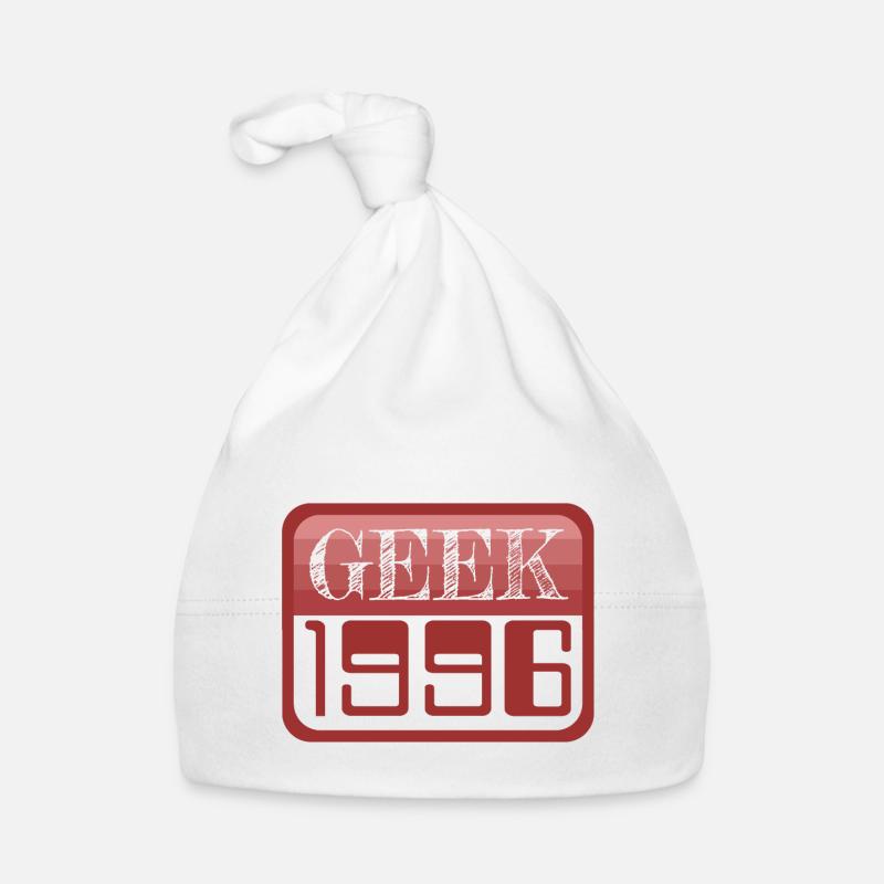 Geek et Computer Nerd Nerdy Construit en 1996 Bonnet bio Bébé