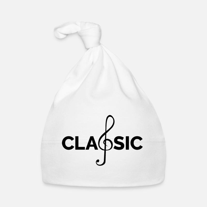 Classic Music Musicians Classical Instruments icon Organic Baby Cap