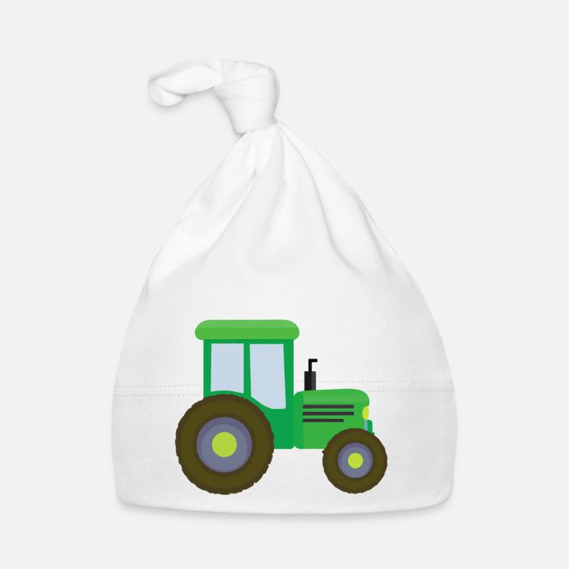 Traktor Kinder Geschenkidee Baby Bio-Mütze