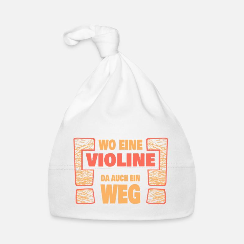 Saying violin Organic Baby Cap