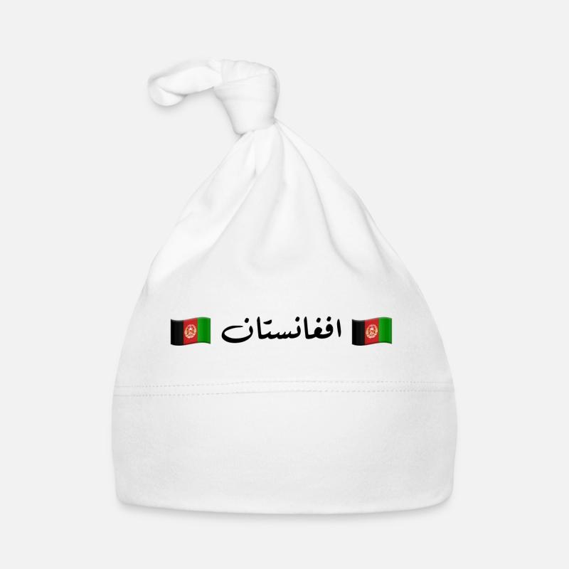 افغانستان - Bonnet bio Bébé - blanc