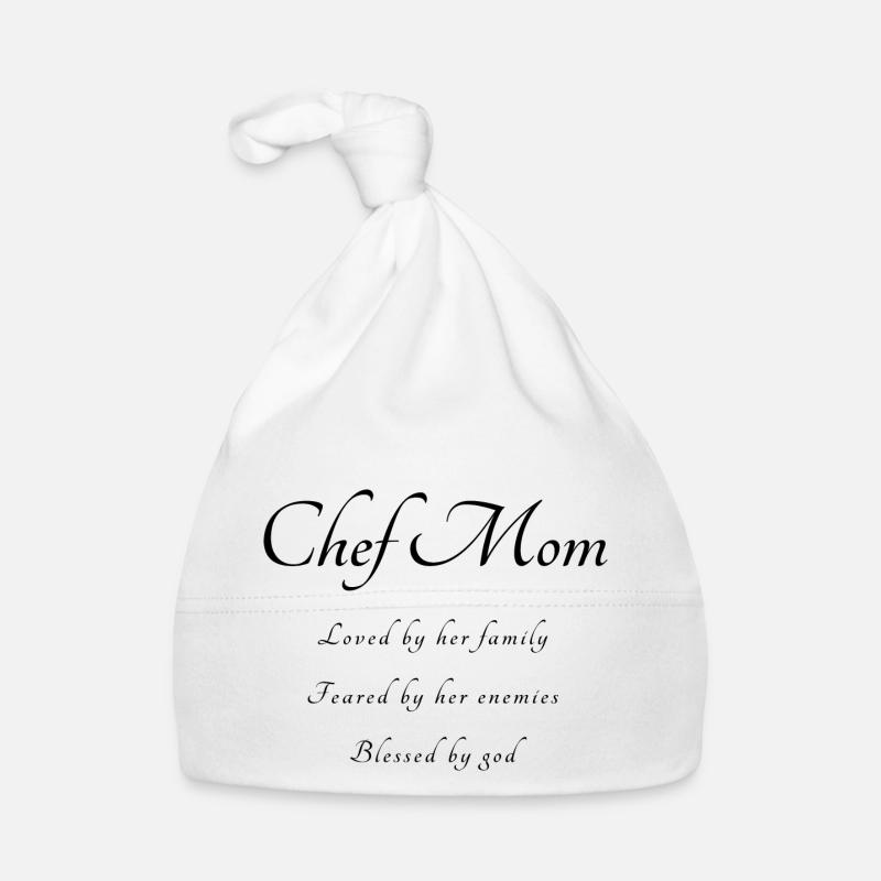 Köchin Mutter Spruch Baby Bio-Mütze