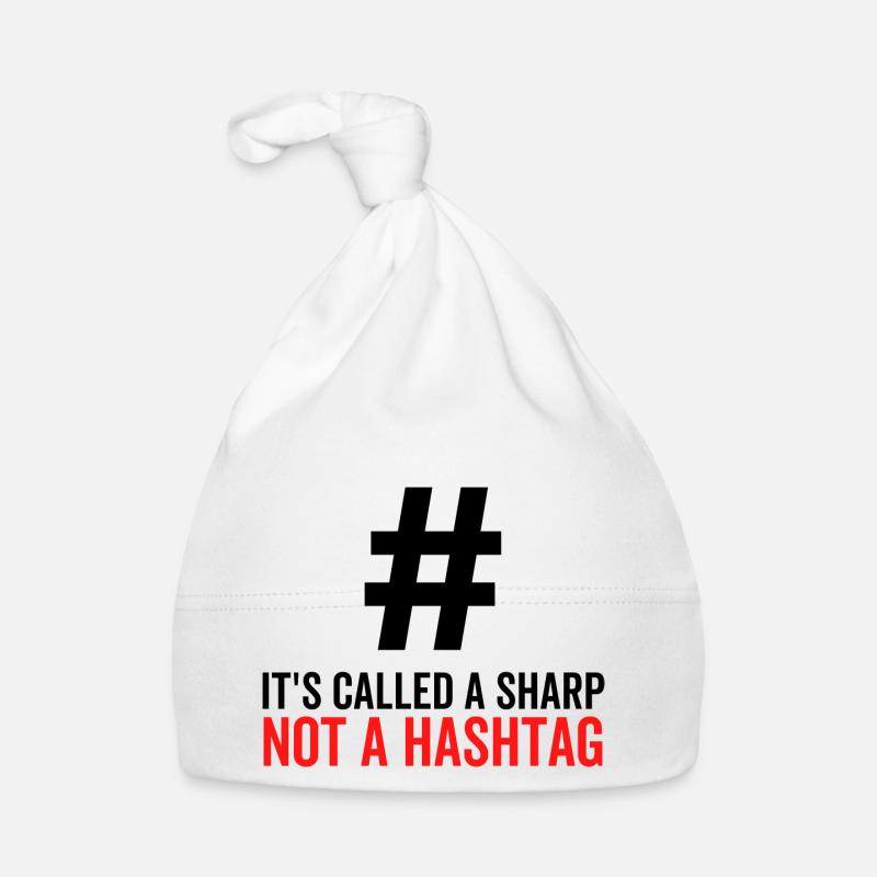It's Called a Sharp Not a Hashtag Organic Baby Cap