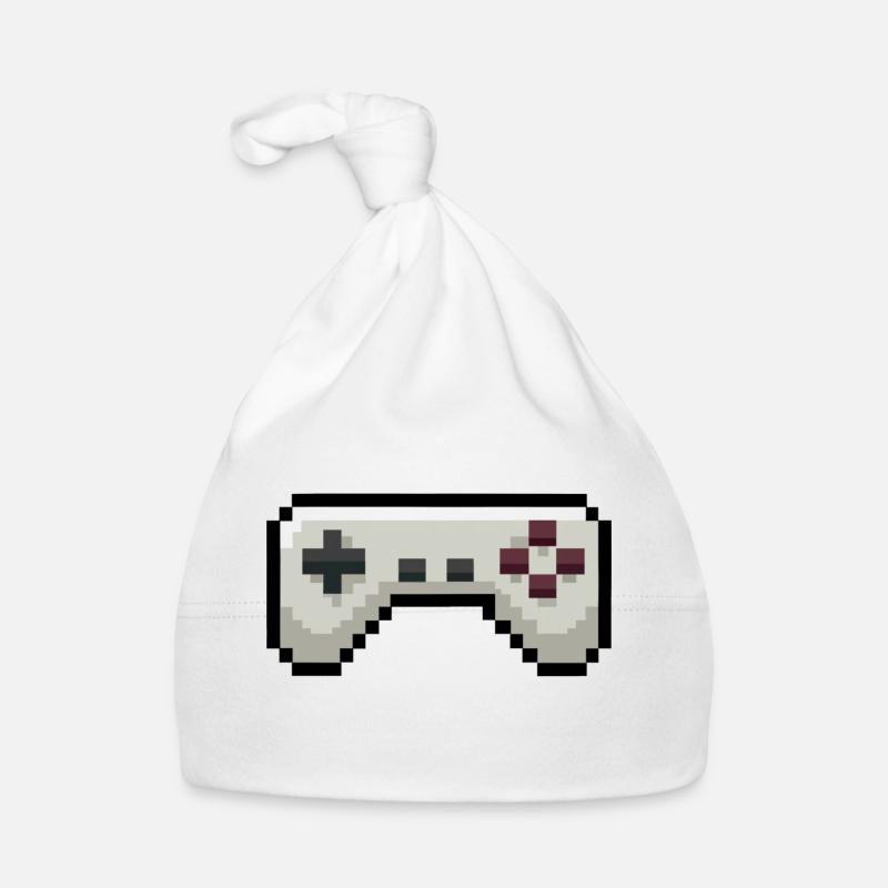Pixelart Game Controller Gaming Organic Baby Cap