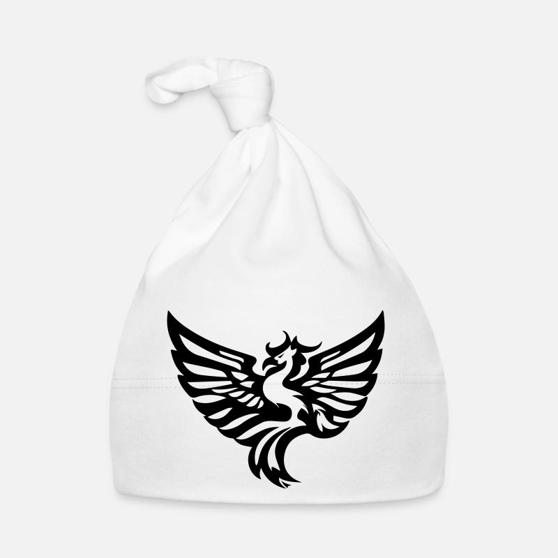 phoenix 01 - Organic Baby Cap - white