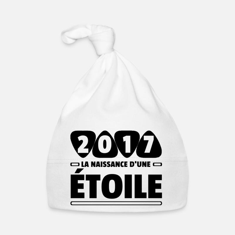 2017 année de naissance / anniversaire année 2017 Bonnet bio Bébé