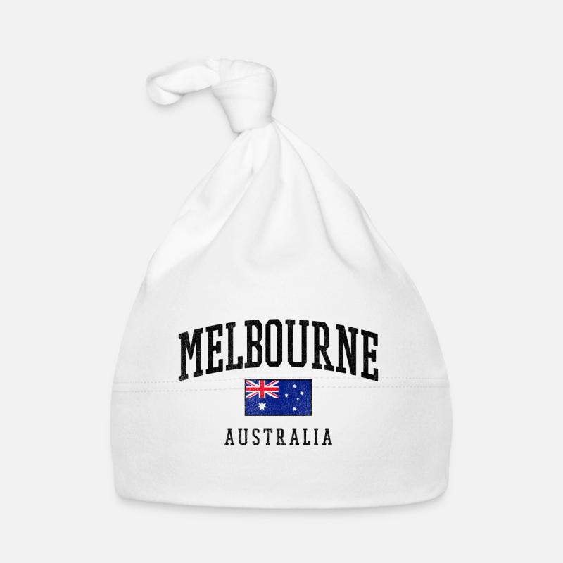 Melbourne Australia Flag Design Organic Baby Cap
