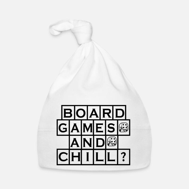 boardgame chess backgammon game night Baby Bio-Mütze
