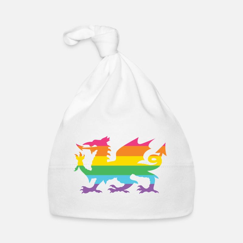 Mois de la fierté LGBTQ - LGBTQ Welsh Dragon Bonnet bio Bébé
