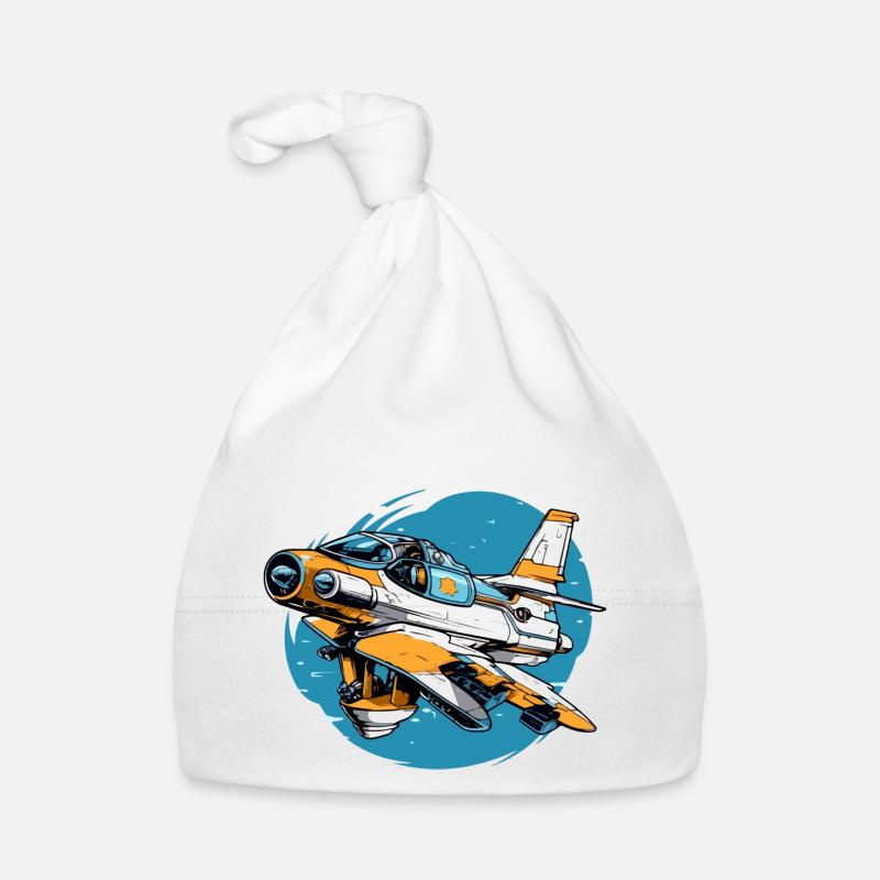 Furious volcano plane Organic Baby Cap