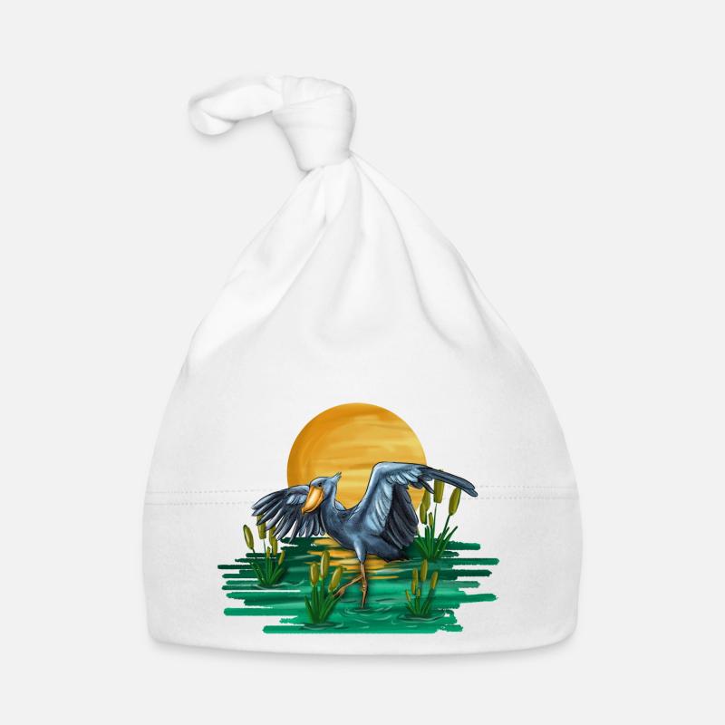Bec-de-chaussure Ornithologue Forêt I Cadeau Bonnet bio Bébé